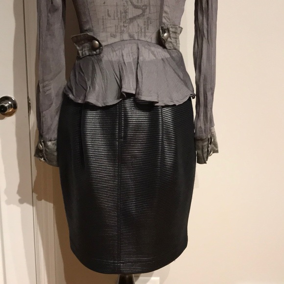 Whimsgoth rave Vintage punk emo Pencil Wet Striped Casual Work Cocktail Party - Picture 4 of 5